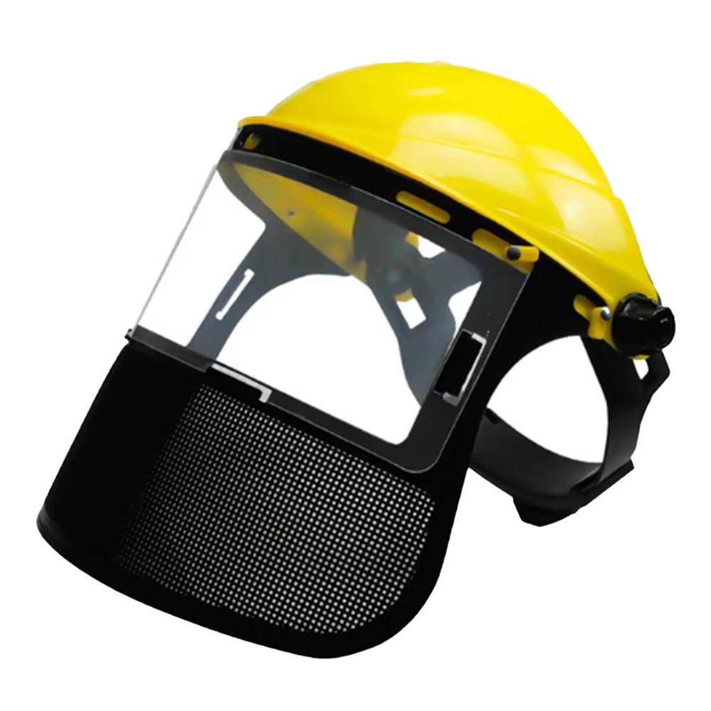 Head Mounted Lawn Mower Protective Mask Explosion Proof Steel Wire Mesh Mask Stone And Sawdust Proof Lawn Mower Face Mask