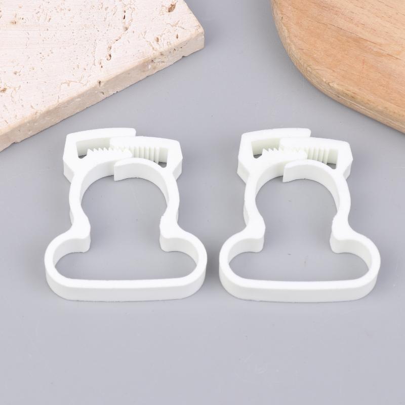 2Pcs Milking Machine Tube Triplet Air Hose Fix Clip Air Hose Plastic Clamps Pulsating Triple Tube Rubber Hose Organizing Clips
