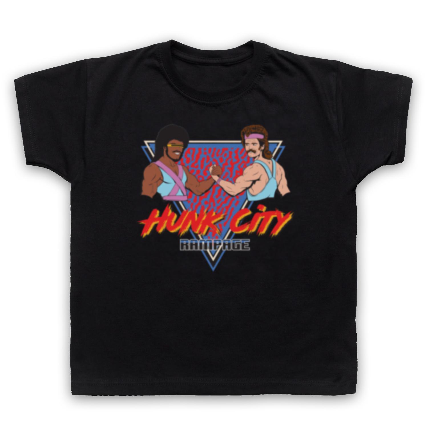 Hunk City Rampage Arcade Mining Movie Craft Childrens Kids T-shirt All Size Cols 110
