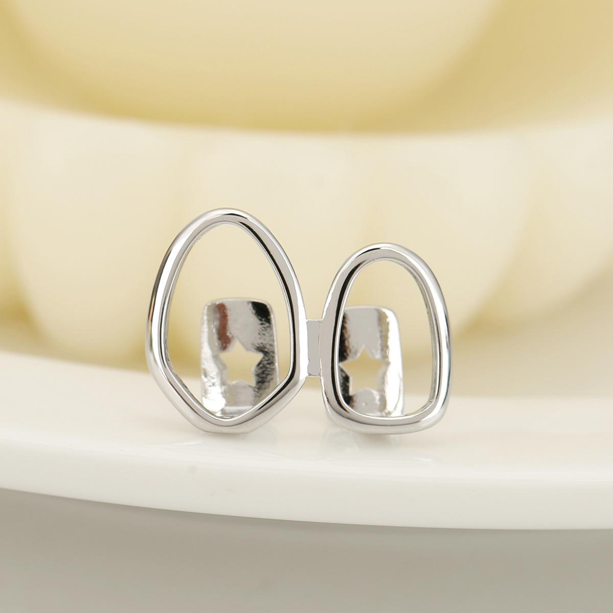 

Трендовые Европа и Америка Панк Стиль Геометрические Полые Глянцевые Грилзы Зубные Украшения