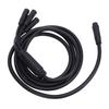 Electric Cycle Connector Cable 4.9FT Water Resistant Controller To Display Throttle Headlight Connecting Extension