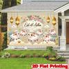 2D Eid Al Adha Cute Sheep Photography Backdrop Banner