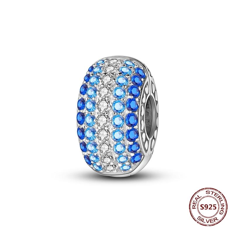 Copper Buckle Copper Charm Blue Star Moon Bead Butterfly Suitable For Original Bracelet Zircon Fine Diy Jewelry