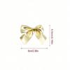 12-36PC Christmas Bow Ornaments 5.5cm Xmas Tree Bpw Hanging Pendants Gold Red Bowknot New Year Xmas Wedding Packaging Gift Decor