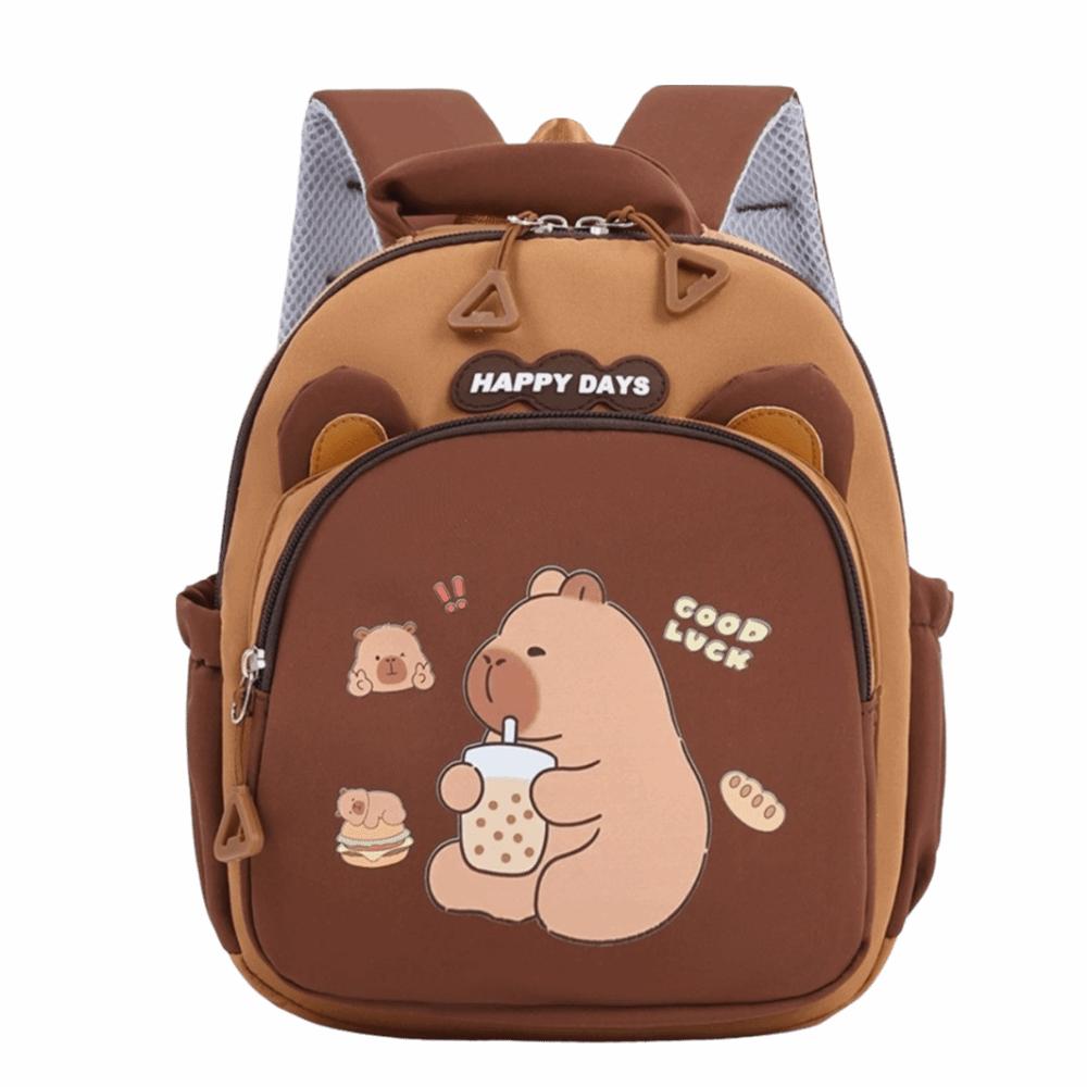 Lightweight Capybara Kindergarten Backpack Kawaii Children School Bag  Preschool