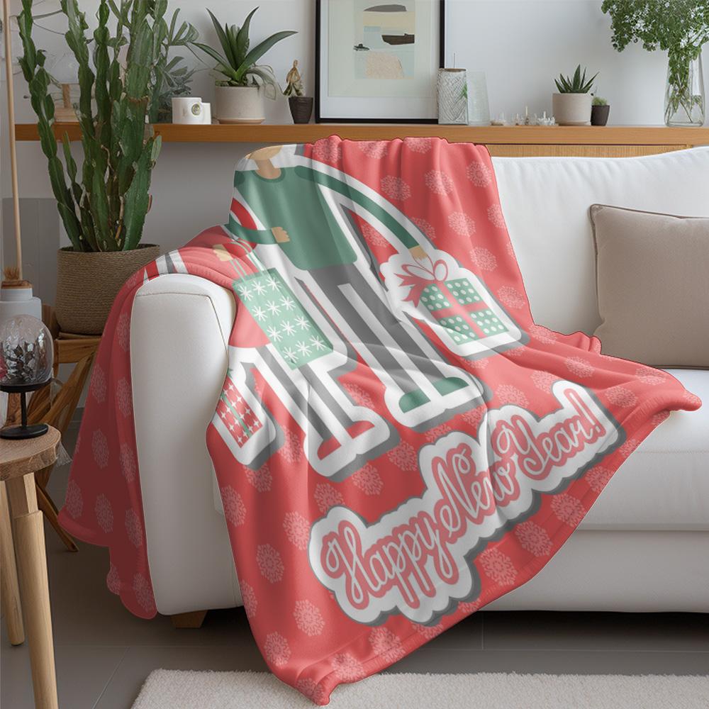 Soft Fleece Blanket Throw Cozy Warm Sherpa Home Decor Gift Dorm Room Couch Living Room Bedroom Christmas Holiday