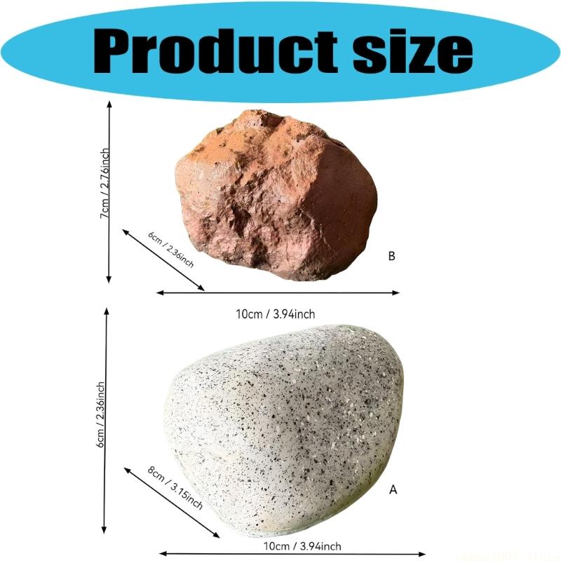 QX2E Decorative Artificial Stone Storage Box For Front Door Or Backyard Use