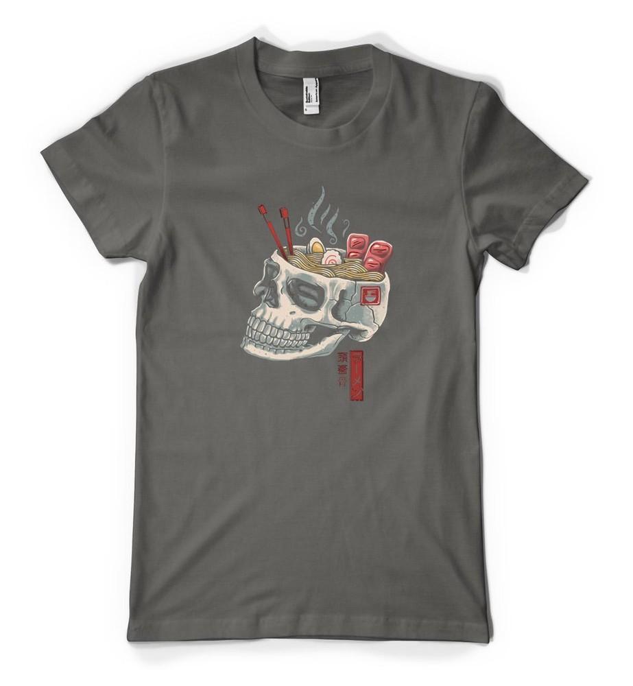 

Skull Head Japanese Ramen Noodles Anime Personalised Adult Unisex T Shirt L