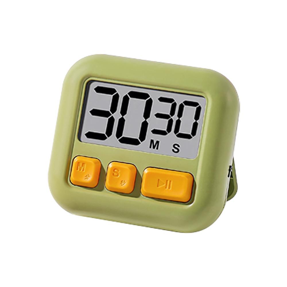 

Цифровой кухонный таймер с ЖК-дисплеем, магнитный будильник, счетчик, портативный таймер обратного отсчета, офис зелёный