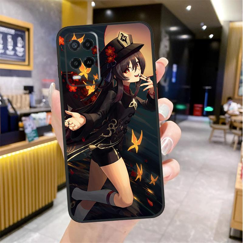 Genshin Impact Hutao Case For Oppo A98 A18 A38 A58 A78 A60 A80 A40 A96 A76 A16 A94 A74 A54 A15 A17 A57 A77 A5 Pro