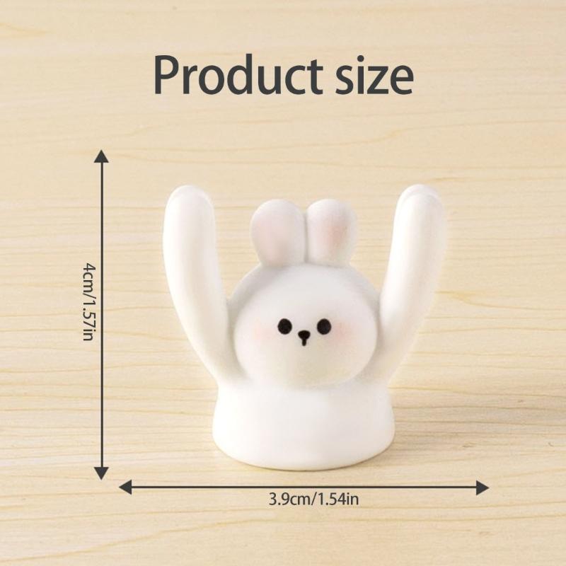 Raising Hand Animal Photo Holder Table Number Holders Microlandscape Ornament Memo Photo Holder Dollhouses Accessories