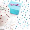 200PCS Number 7 Confetti, Blue Glitter 7th Birthday Paper Confetti, Silver Circle Cut Out for Birthday, 7th Anniversary Party Decoration