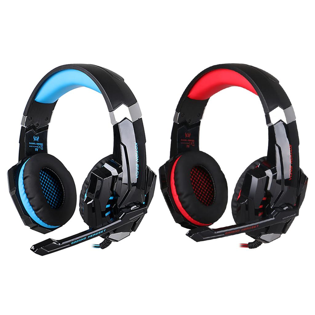 G9000 3.5mm Gaming Headphone Stereo Game Headset Noise Cancellation Earphone with Mic LED Light Volume Control for PS4