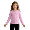 Girls Casual Long Sleeve T-Shirt Fashion Base Layer Tee Top for Daily Wear and Play