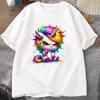 Funny Unicorn Women Summer TShirt First of All Im A Delight Graphic T Shirt for Women Fashion Casual Sarcastic Tee Shirts Tops