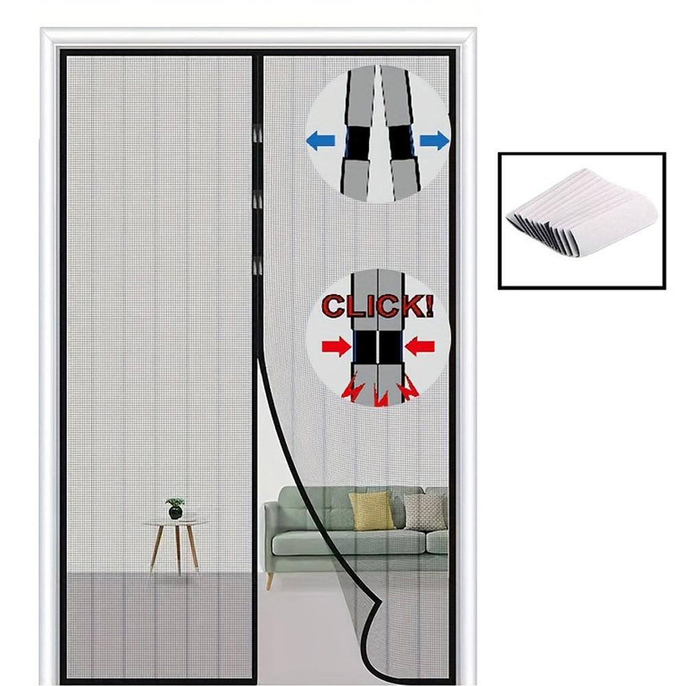 Magnetic Door Curtain Anti Mosquito Insect Net Summer Fly Screen Net Punch-Free Mosquito Nets For Window Invisible Mesh Gauze
