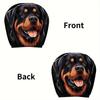 Fundas Realistas para Reposacabezas de Rottweiler, Decoración, Ajuste Cómodo, Adecuadas para Viajes Largos o Trayectos Diarios, Mejoran Perfectamente el Estilo Interior