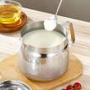 Stainless Steel Oil Bottle With Filter For Kitchen Large Capacity Oil Storage And Residue Separation