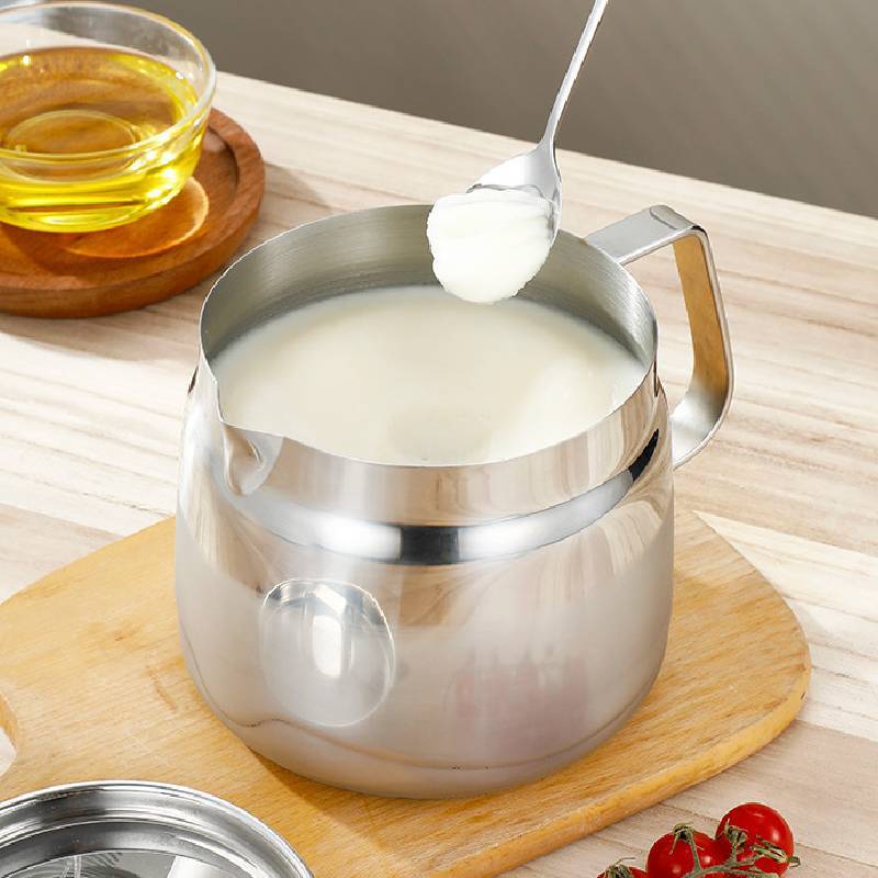 Stainless Steel Oil Bottle With Filter For Kitchen Large Capacity Oil Storage And Residue Separation