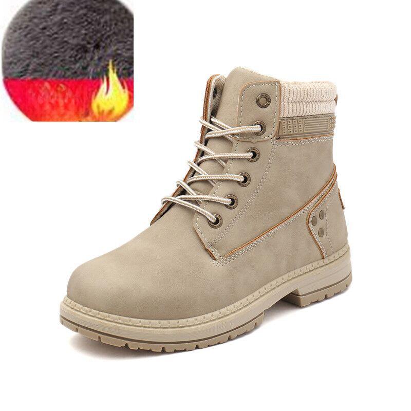 Ботинки Martin из хлопка для осени и зимы, женские британские высокие ботинки из ревеня, повседневная женская обувь больших размеров, кожаные ботинки для инструментов 38