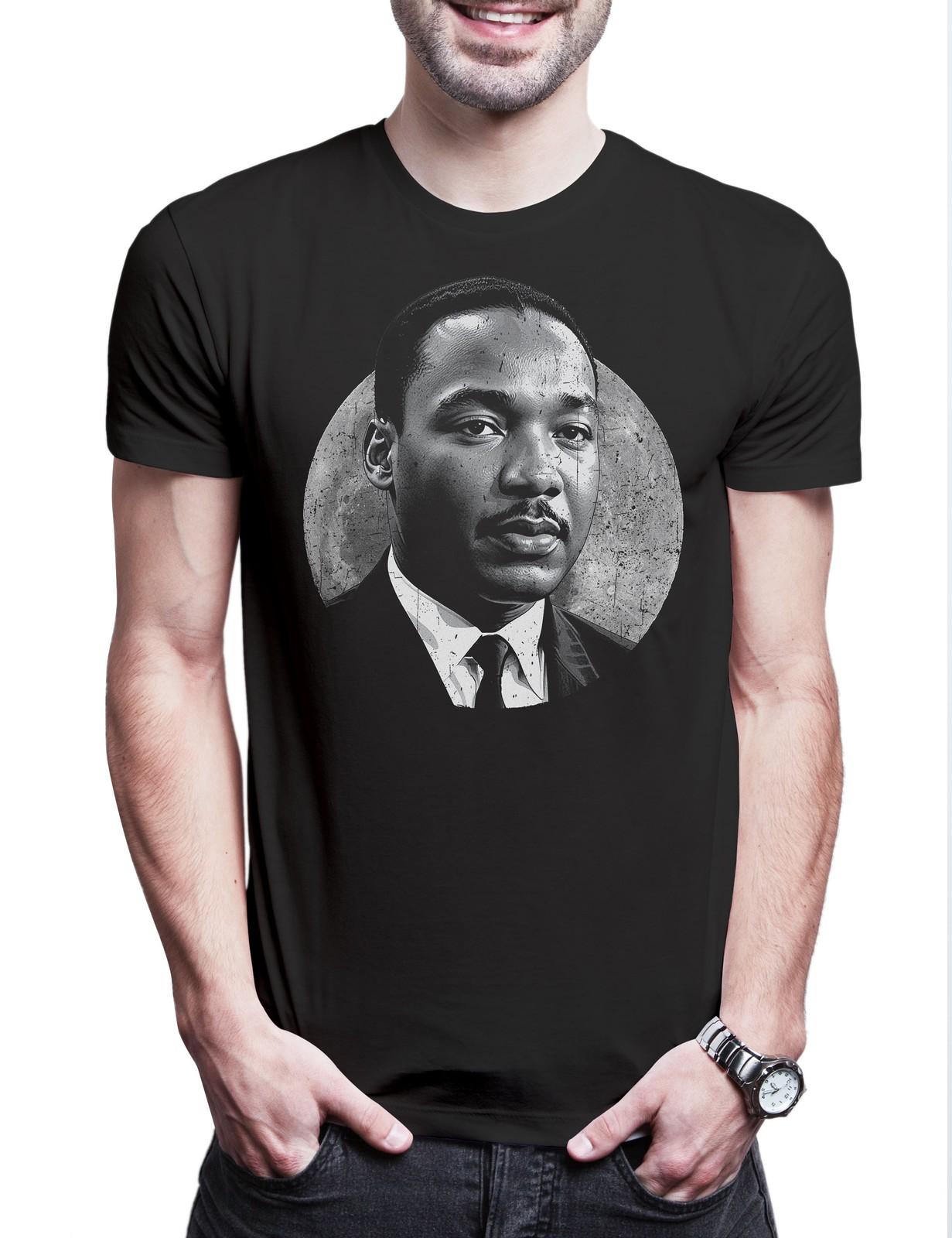 

MLK Moon Herren T-Shirt Mens Womens Tees Top Martin African Luther American King Leader Dr. Jr. 4XL
