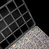 Caja Organizadora Multifuncional de Plástico Transparente con Rejillas Contenedor Caja de Almacenamiento para Arte de Uñas para Organizador de Cuentas Arte DIY Joyería