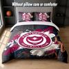 Set Biancheria da Letto Design Portsmouth FC 1 Copripiumino + 2 Federe Morbido Traspirante Biancheria da Letto per la Casa