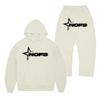 Neues Y2K Hip Hop Street Hoodie Set Sweatshirt Gothic Punk Rock Hose Streetwear