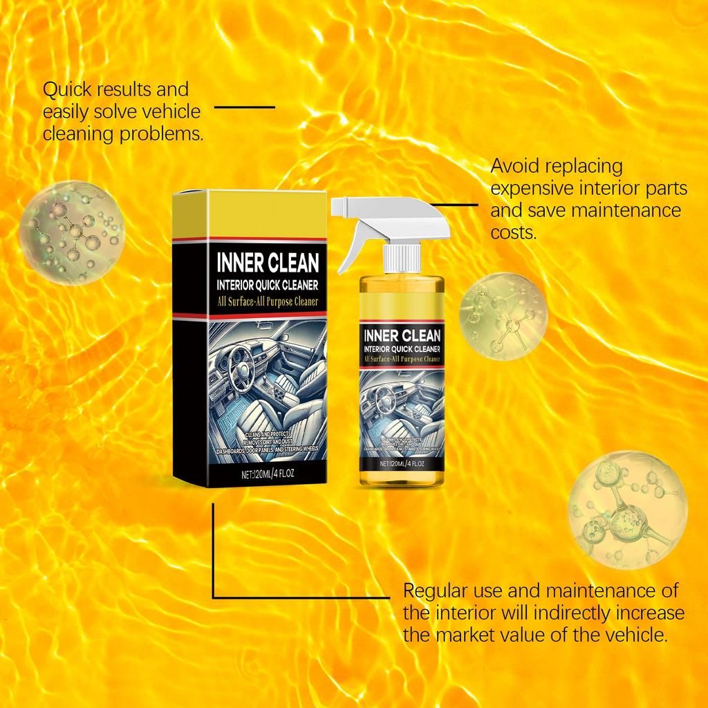 Car Interior Cleaning Agent Car Stain Cleaning Agent Daily Maintenance Cleaning Agent 120ml