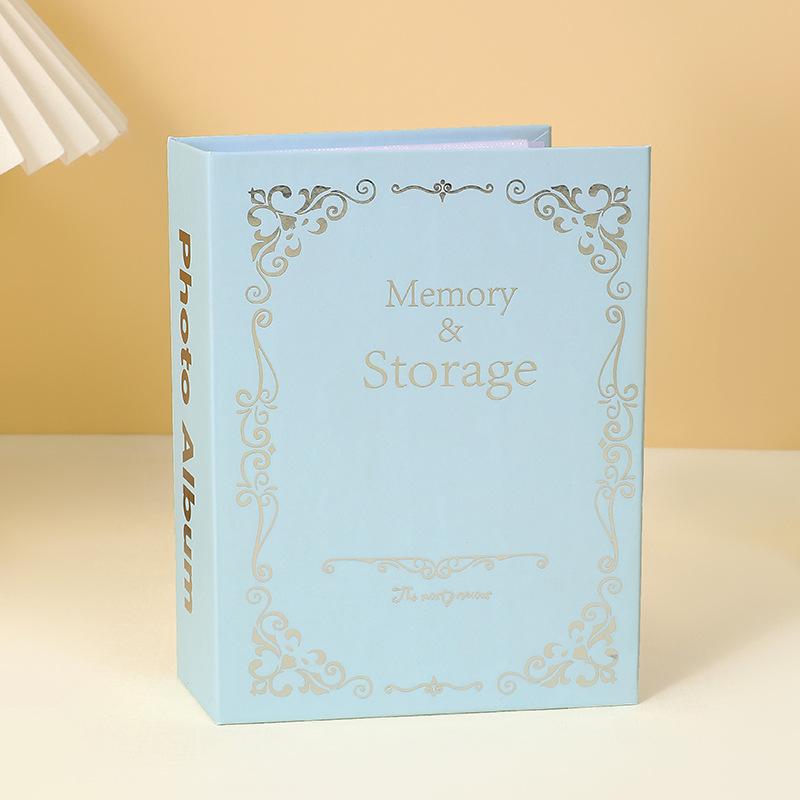 100 Pictures Pockets Gilded Photo Album 6 Inch Inters Photos Book Case Kid Memory Gift,Christmas Gift,birthday Present