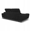Sofa Couch Savio Living Room Family Furniture Black Corduroy Reg Headrest