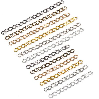Cadena de Extensión a Granel Collar Pulsera Cadenas Cortas 5cm 7cm Cadena de Cola Conector para Hallazgos para Hacer Joyería DIY