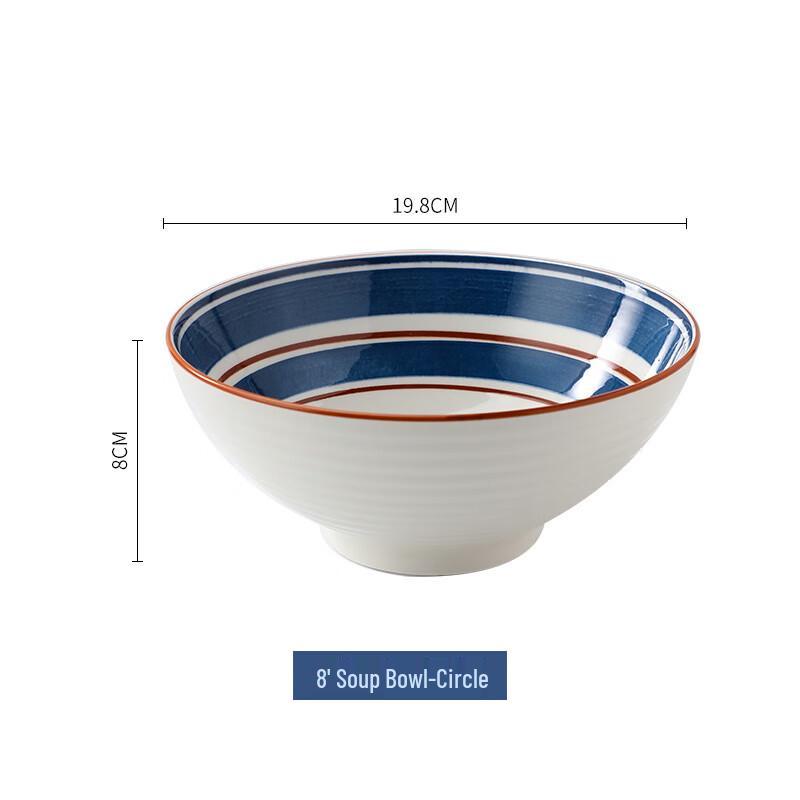 Japanese Style Ceramic Ramen Soup Bowls