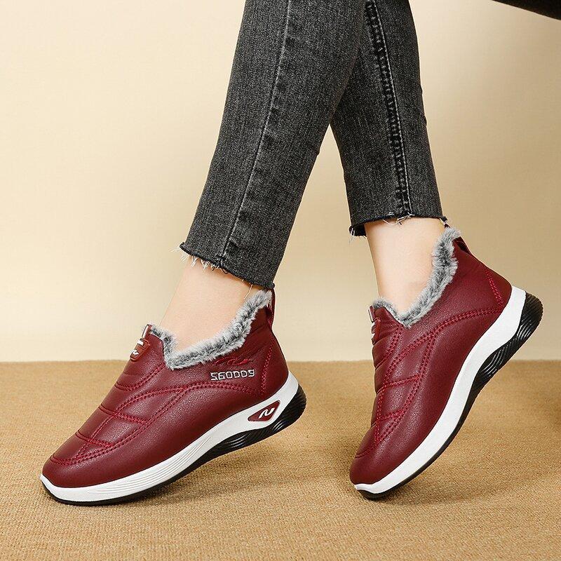 Winter new warm cotton shoes women's velvet thickened non-slip casual