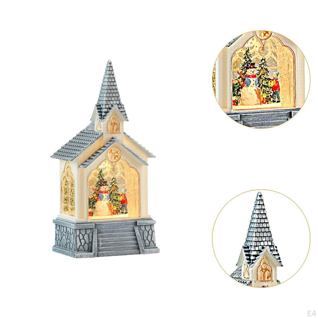 Christmas Snow Globes Lantern LED Night Light Xmas Decoration for Bedroom