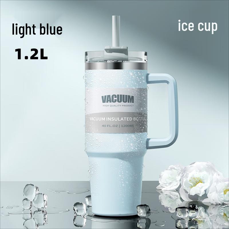 HDST 1.2L Stainless Steel Insulated Straw Tumbler