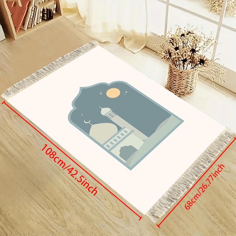 VIKAMA Ramadan Eid Prayer Mat Foldable Muslim Prayer Mat Indoor/Outdoor Portable Prayer Rug Unisex for Men and Women