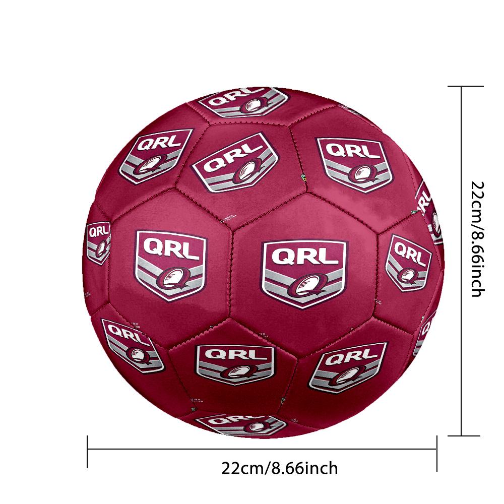 Queensland Maroons Size 5 Sports Training Ball Shock Absorbing Durable Ball For Match Daily Practice Outdoor Activities