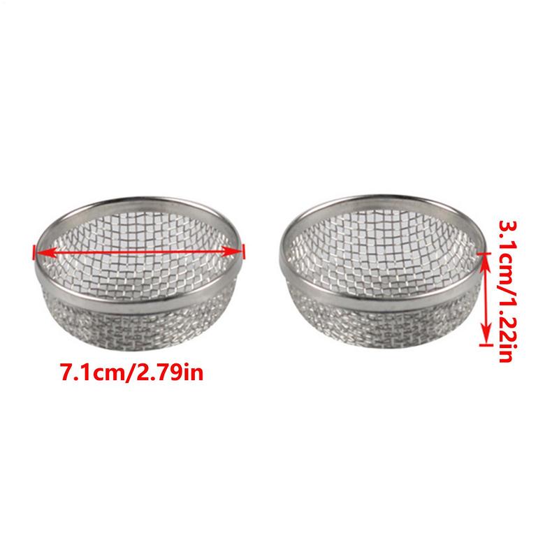 RV Water Heater Screen 2pcs Vent Screen Furnace Cover RV Furnace Vent Cover 2.8in Stainless Screen Guard With Installation Tool