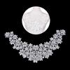 Bridal Wedding Flower Fabric Neckline Neck Collar Sewing Craft Applique Trim