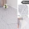 NINETAI Peel And Stick Floor Tile, 50pcs Vinyl Plank Wood Grain Look 11.81in*11.81in/48 Sq.Ft, Kitchen Mats For Floor