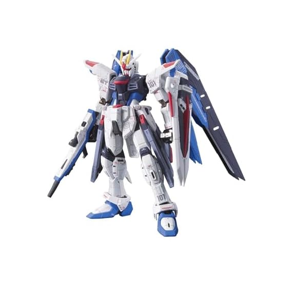 BANDAI SPIRITS RG Mobile Suit Gundam SEED ZGMF-X10A Freedom Gundam 1/144 Skala Farvekodet Plastik M