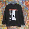 Mens Vintage Washed Distressed Cotton Hoodie Loose Fit Round Neck Streetwear Sweatshirt