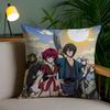 Y-Yona Of The DawnS Pillow Case Home Dorm Chair Back Short Plush Double-sided Printing Office Nap Time Cushion Cover