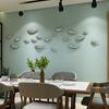 Decorazione Creativa da Appendere alla Parete Pesce Elettroplaccato Oro Argento Decorazione Sospesa Pesce Tridimensionale Sfondo Divano Soggiorno