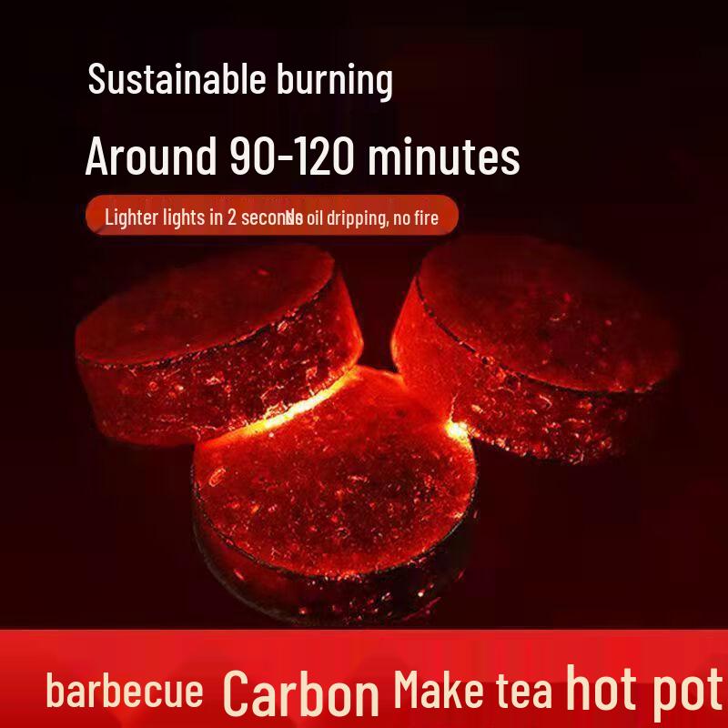 ZISIZ Quick-Ignite Fruitwood Smokeless BBQ & Shisha Charcoal