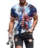 Herenmode 3D Geprint Heren T-shirt Ronde Hals Korte Mouw Trendy Streetwear