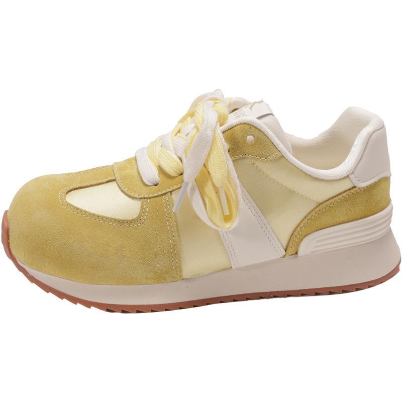 2025 new spring and autumn moral training sports running casual platform lightweight round head dad shoes ins trendy Forrest Gump shoes