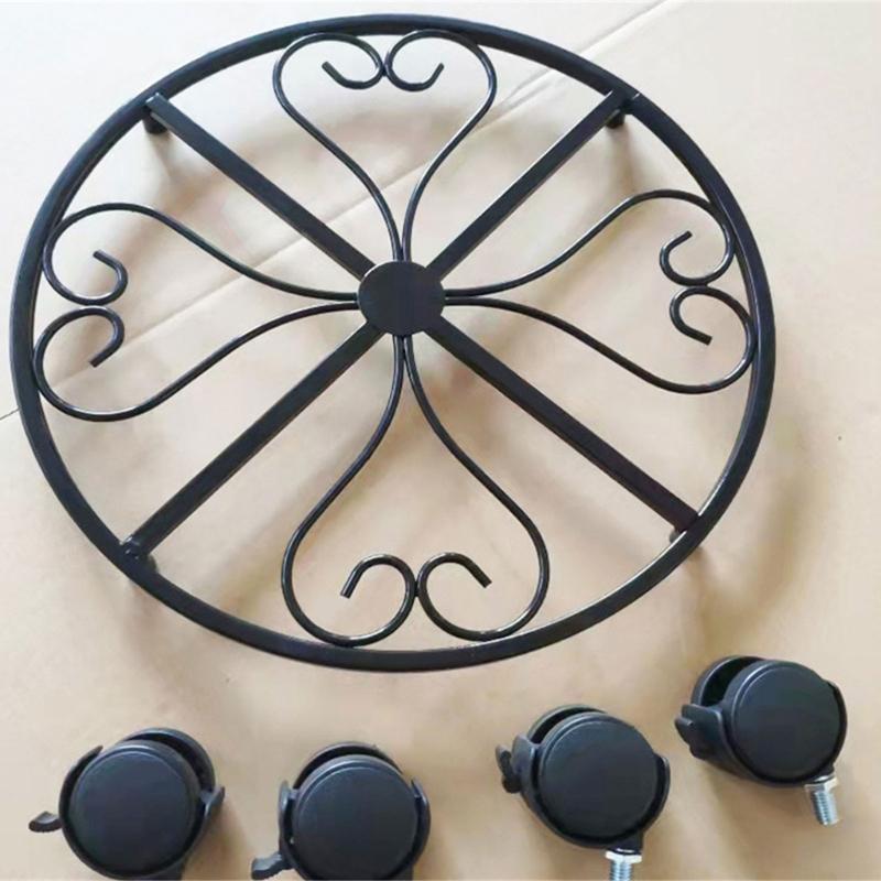 Plant Stand with Wheels Heavy Duty Plant Stand with Universal Wheels Round Pots Trolley for Indoor Outdoor Plant