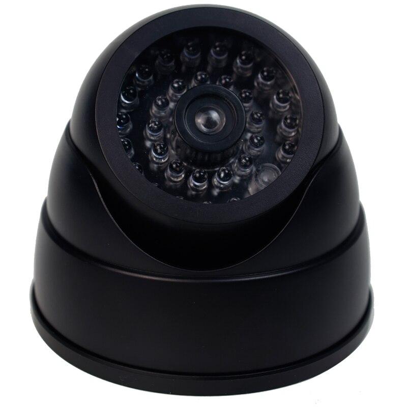 1PC Dummy Fake Camera with LED Red Light, Battery Operated, No Wiring Required, Indoor Outdoor Fake Dome Security Camera